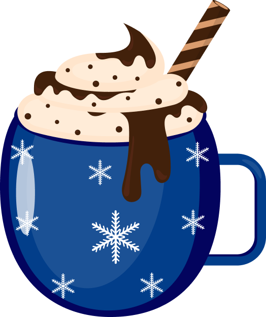 Orange Coffee Mug with Treats